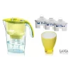 PROMO: Cană Laica Stream + 3 filtre Bi-Flux + pahar de colecție CADOU, Galben